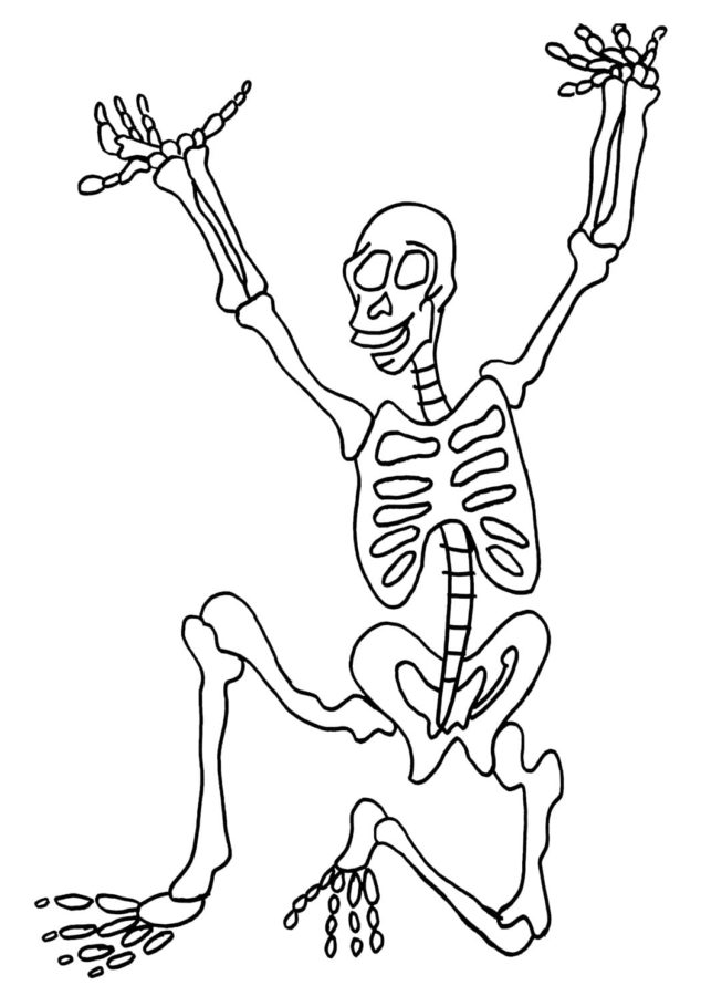 Dibujos de Esqueleto para Colorear