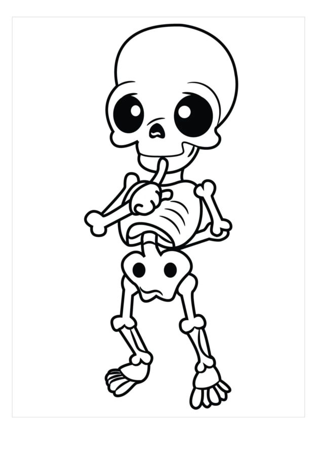 Dibujos de Esqueleto para Colorear