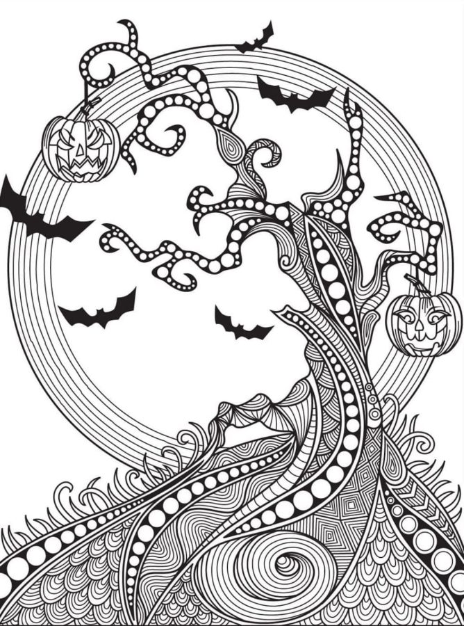Dibujos de Mandalas de Halloween para Colorear