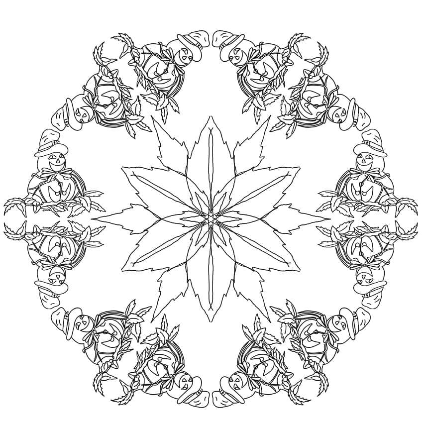 Dibujos de Mandalas de Halloween para Colorear