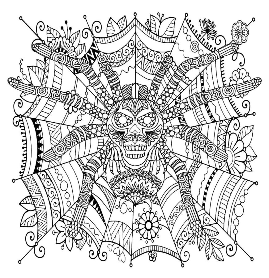 Dibujos de Mandalas de Halloween para Colorear