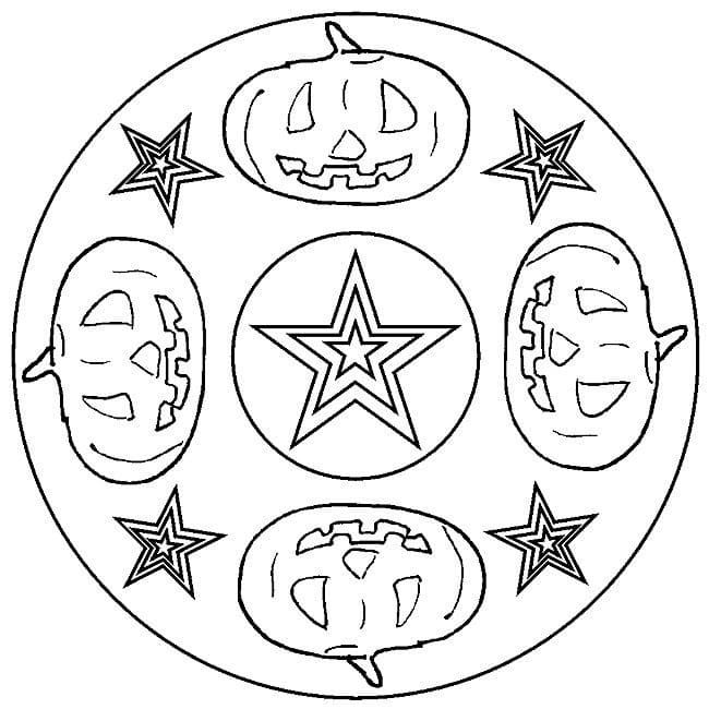 Dibujos de Mandalas de Halloween para Colorear