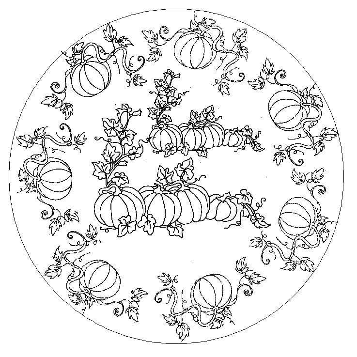Dibujos de Mandalas de Halloween para Colorear