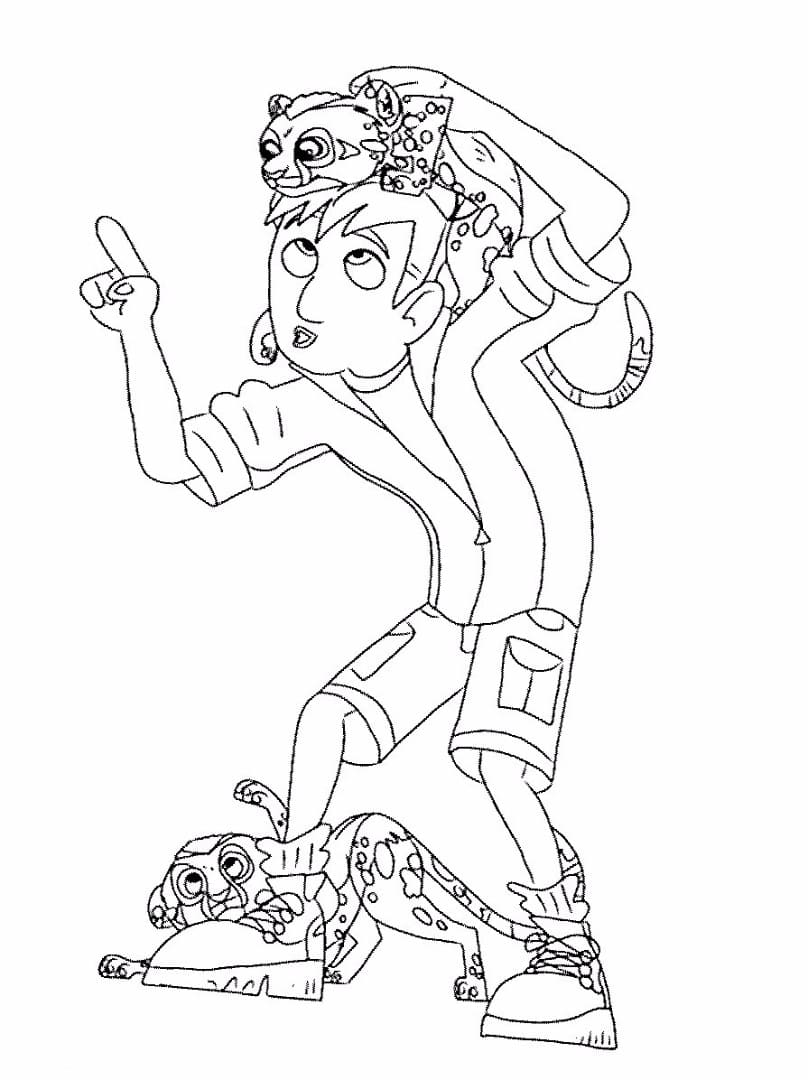 Dibujos de Wild Kratts para Colorear