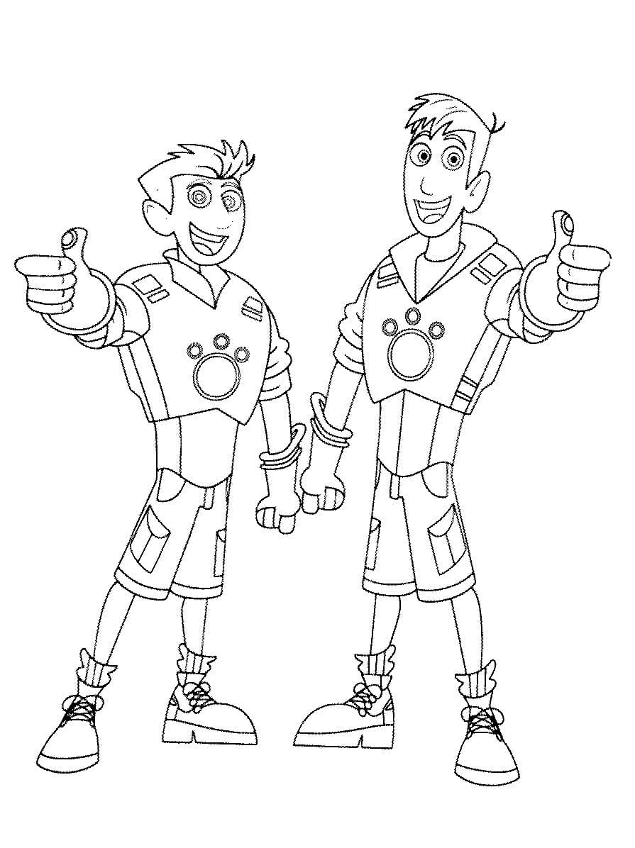 Dibujos de Wild Kratts para Colorear