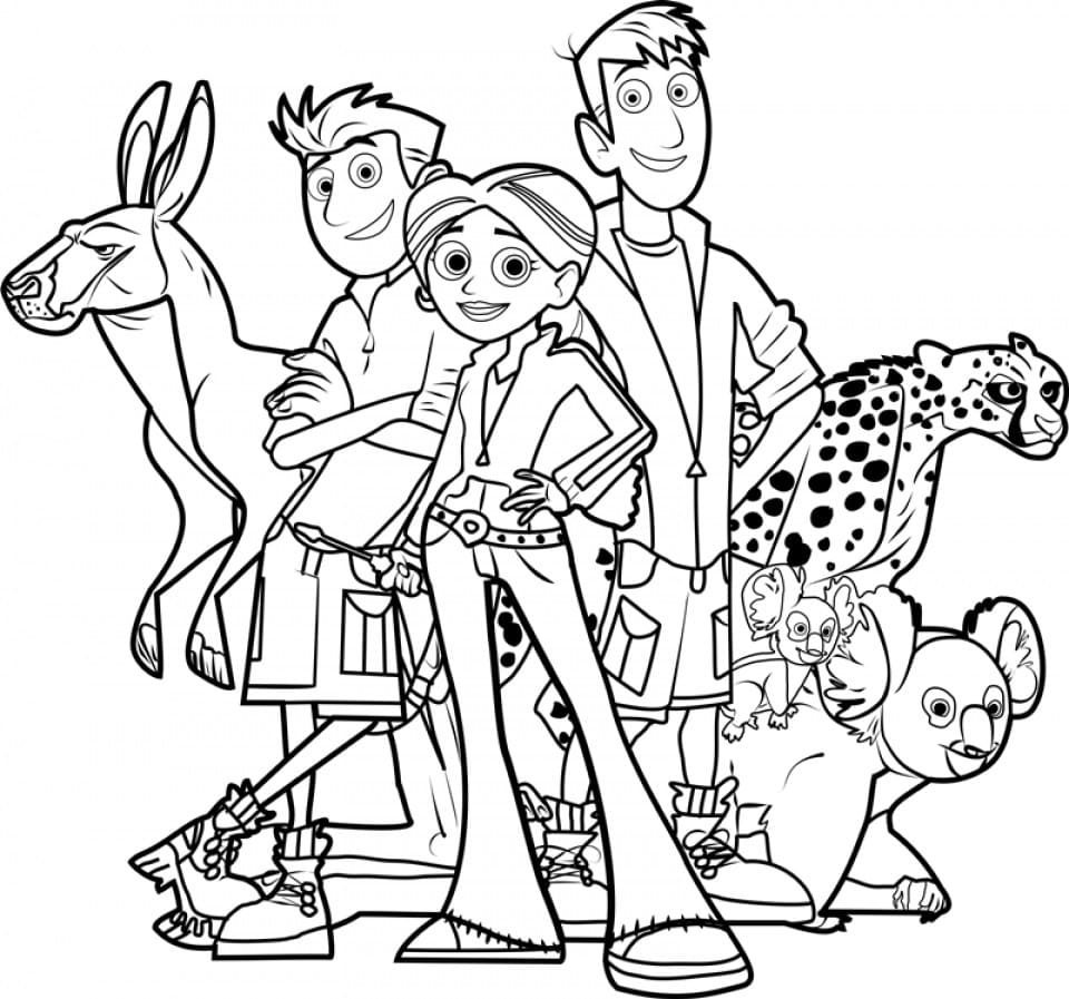 Dibujos de Wild Kratts para Colorear