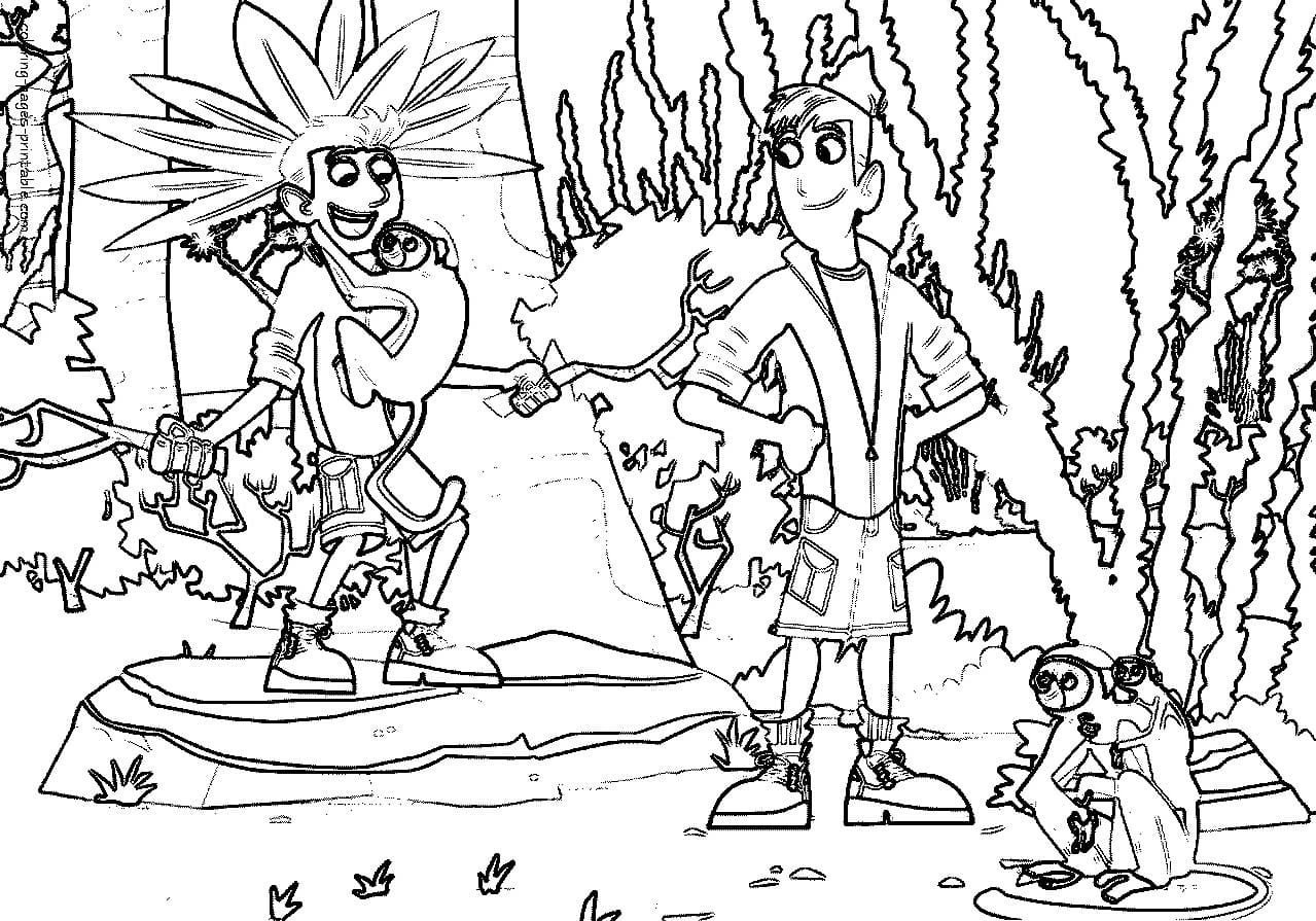 Dibujos de Wild Kratts para Colorear