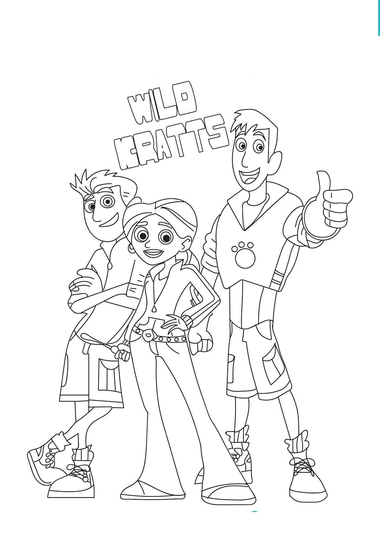 Dibujos de Wild Kratts para Colorear