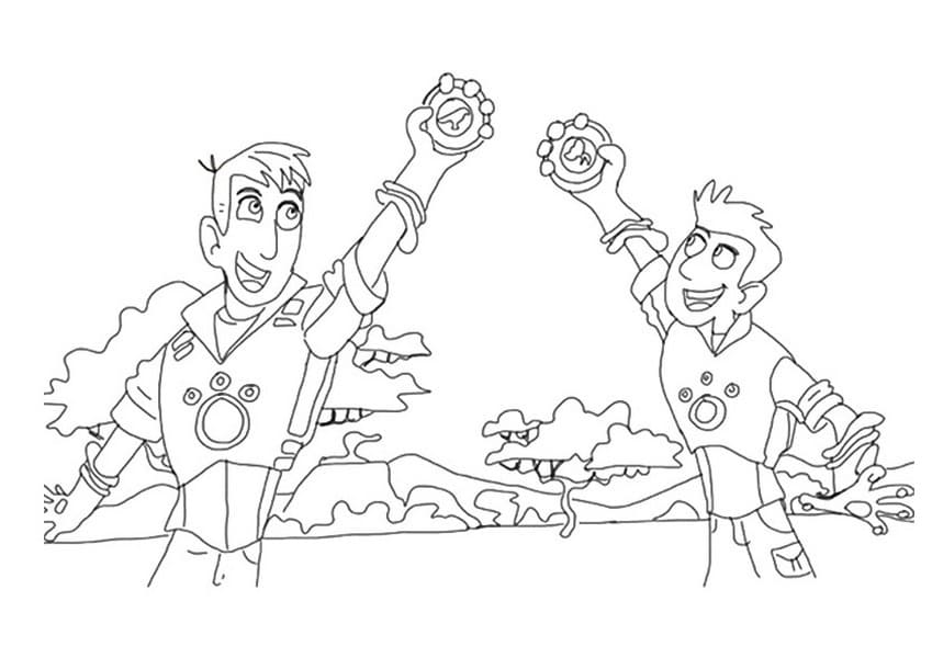 Dibujos de Wild Kratts para Colorear