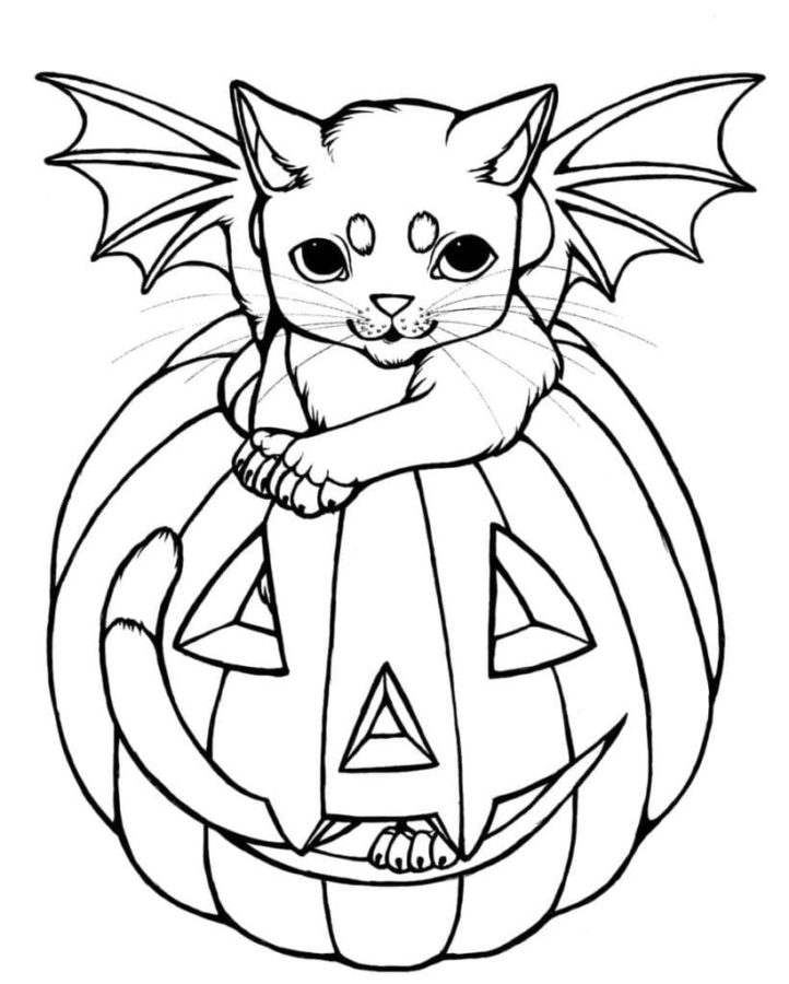 Dibujos de Kawaii Halloween para Colorear