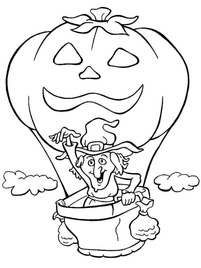 Dibujos de Kawaii Halloween para Colorear