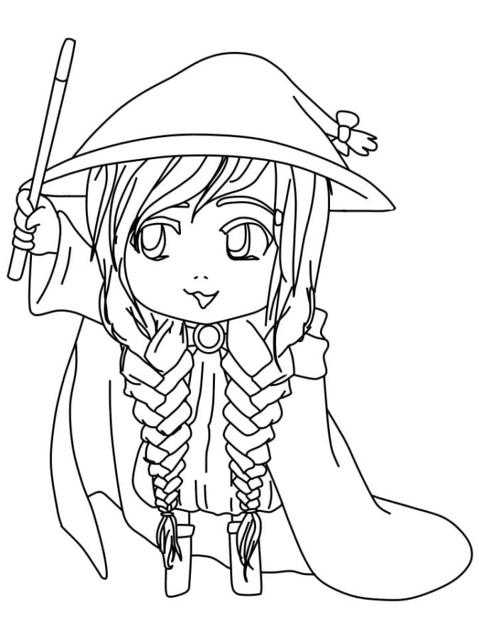 Dibujos de Kawaii Halloween para Colorear