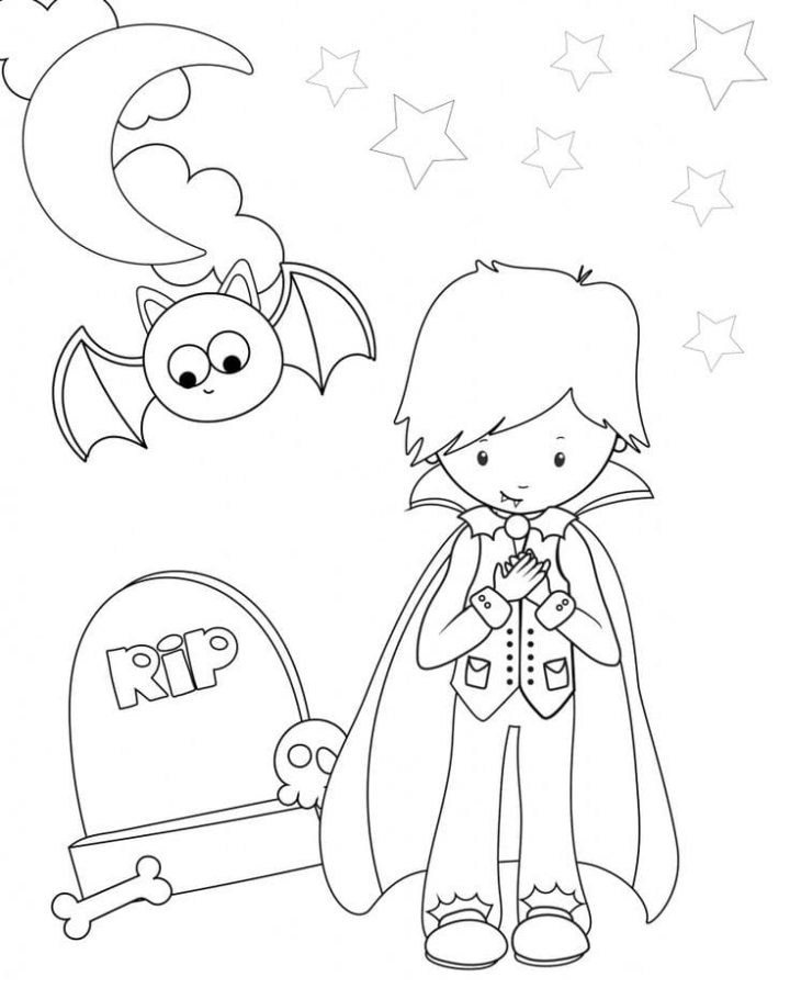 Dibujos de Kawaii Halloween para Colorear