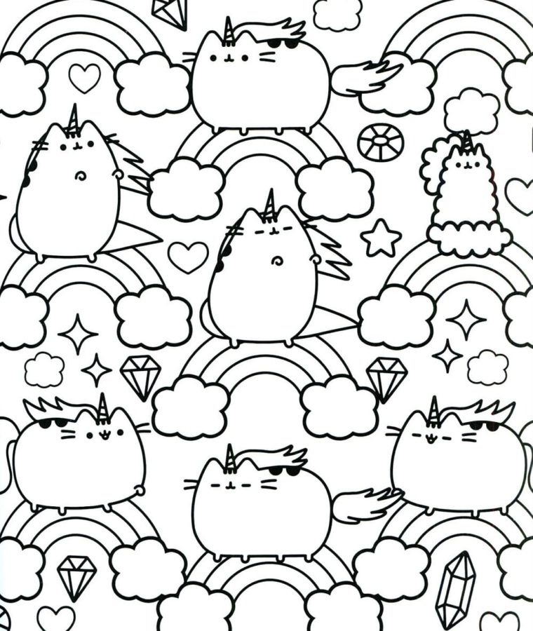Dibujos de Kawaii Halloween para Colorear