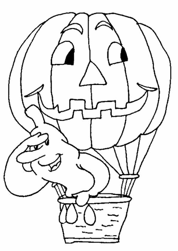 Dibujos de Kawaii Halloween para Colorear