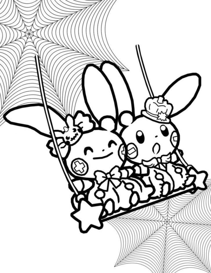 Dibujos de Kawaii Halloween para Colorear