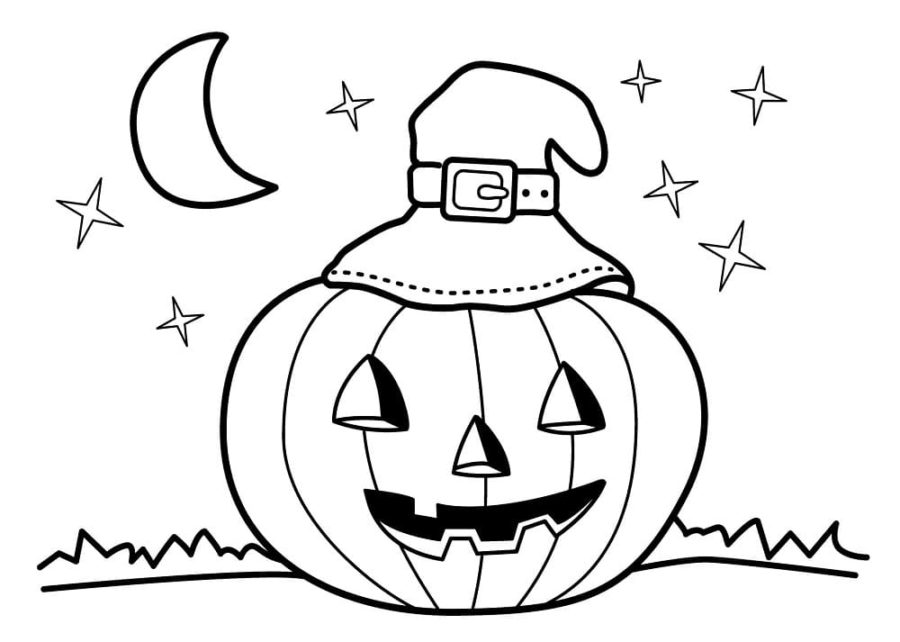 Dibujos de Kawaii Halloween para Colorear