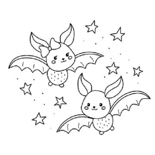 Dibujos de Kawaii Halloween para Colorear