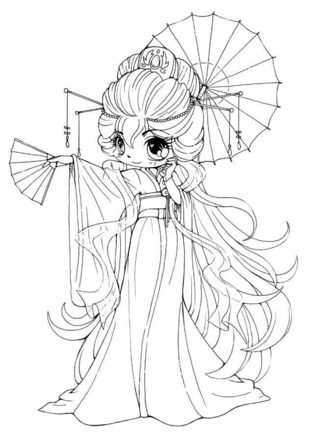 Dibujos de Kawaii Halloween para Colorear