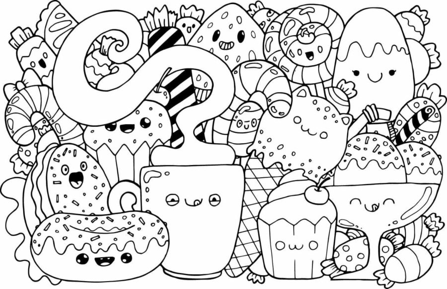 Dibujos de Kawaii Halloween para Colorear