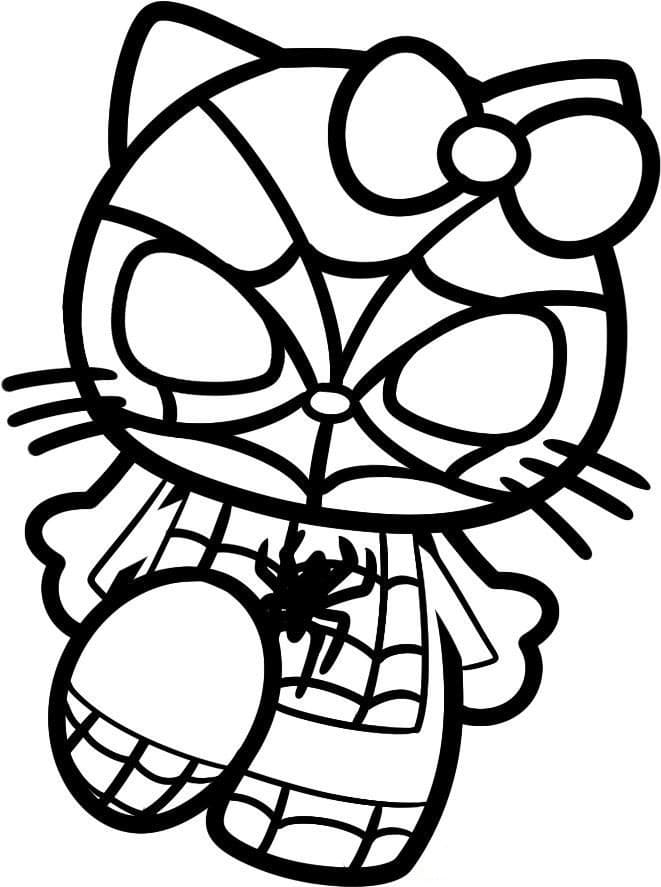 Dibujos de Gato en Halloween para Colorear