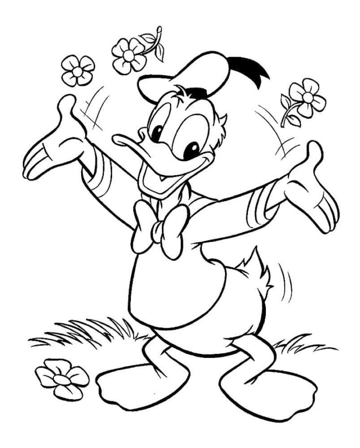 Dibujos de Pato Donald para Colorear