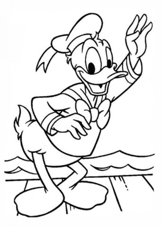 Dibujos de Pato Donald para Colorear
