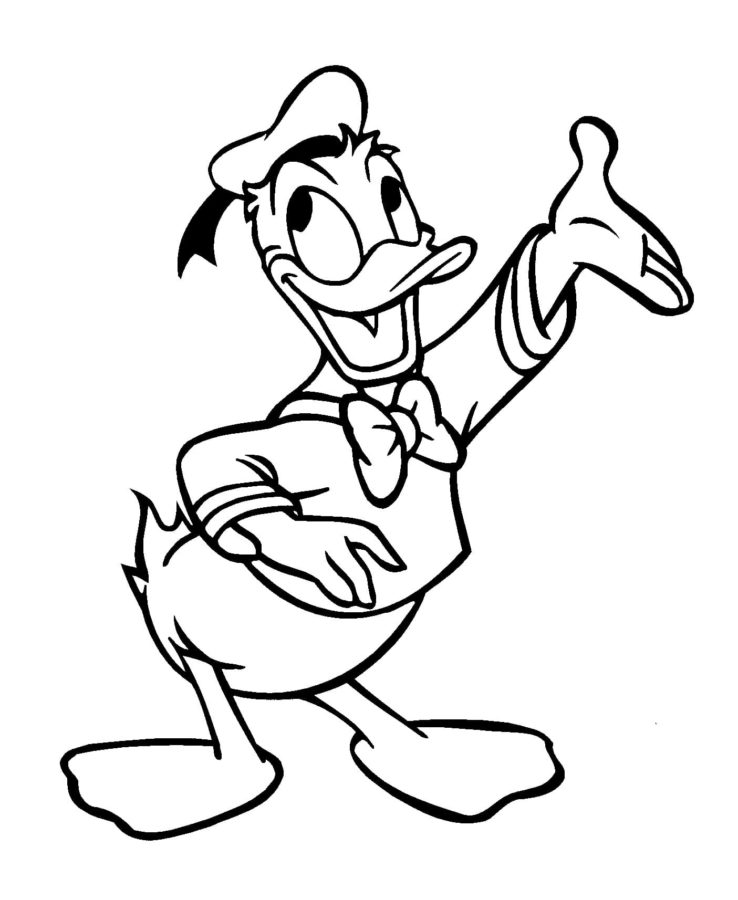 Dibujos de Pato Donald para Colorear