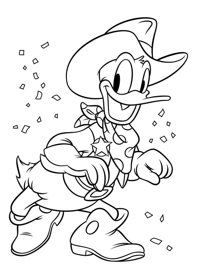 Dibujos de Pato Donald para Colorear