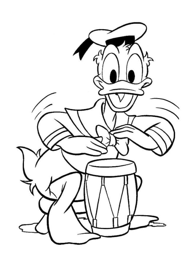 Dibujos de Pato Donald para Colorear