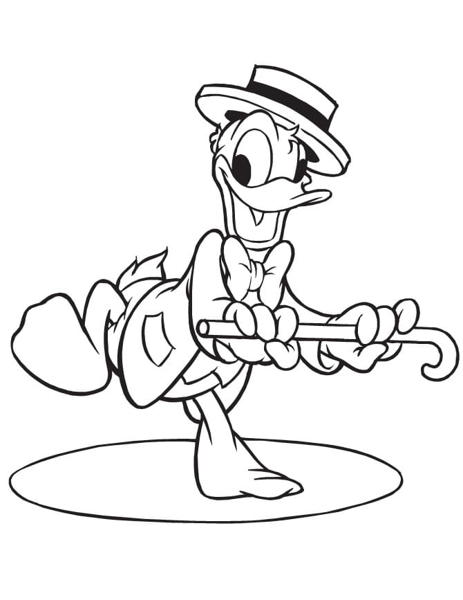 Dibujos de Pato Donald para Colorear
