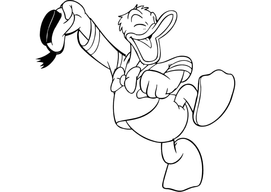 Dibujos de Pato Donald para Colorear