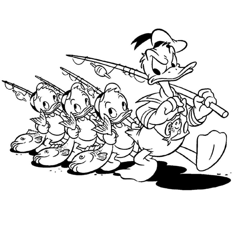 Dibujos de Pato Donald para Colorear