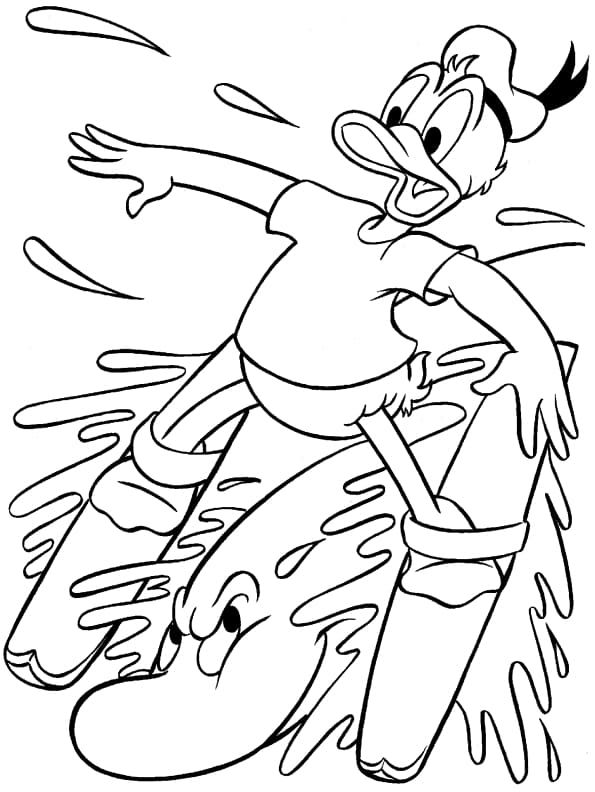 Dibujos de Pato Donald para Colorear