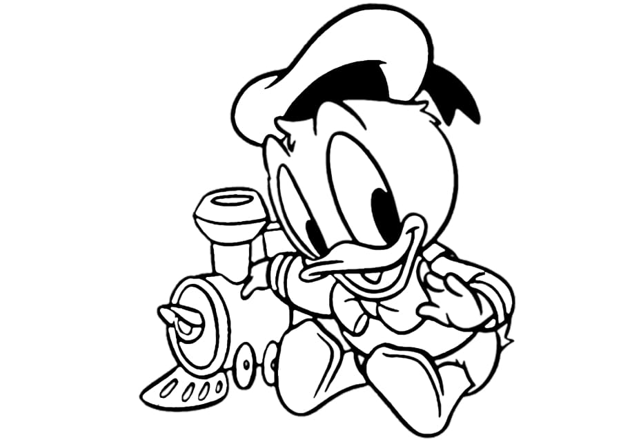 Dibujos de Pato Donald para Colorear