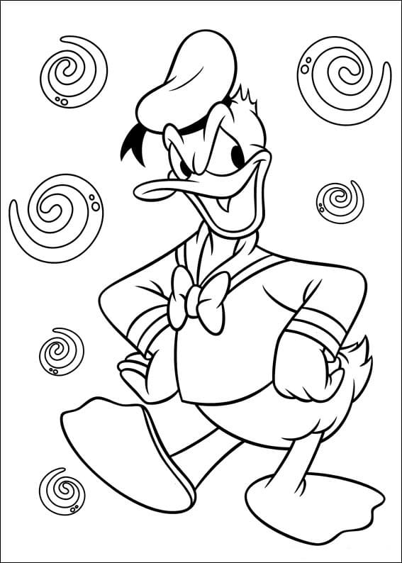 Dibujos de Pato Donald para Colorear
