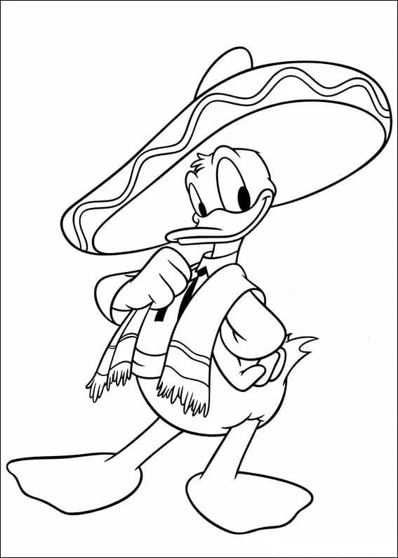 Dibujos de Pato Donald para Colorear