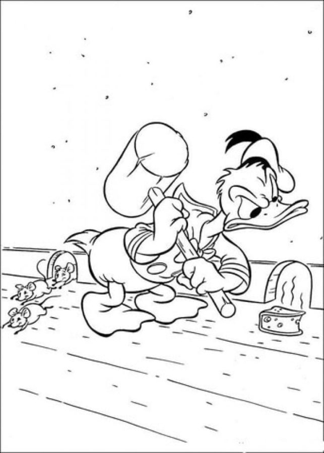 Dibujos de Pato Donald para Colorear
