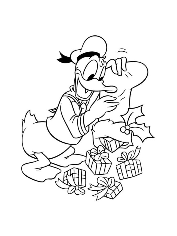 Dibujos de Pato Donald para Colorear