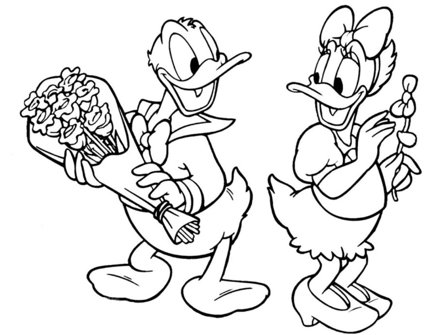 Dibujos de Pato Donald para Colorear