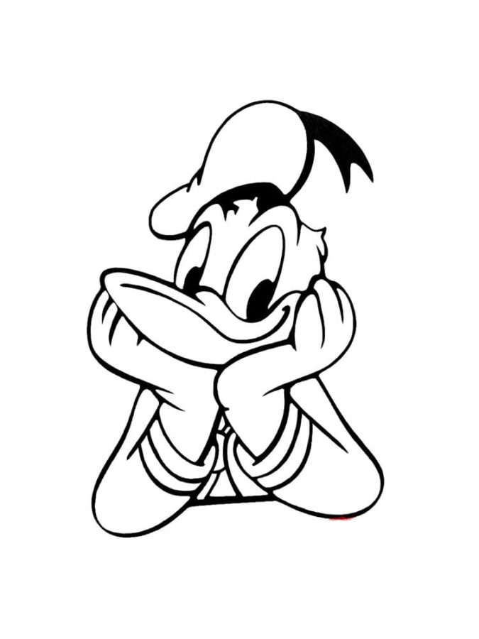 Dibujos de Pato Donald para Colorear