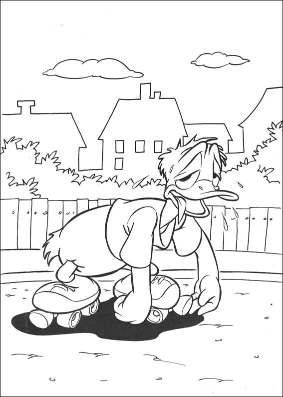 Dibujos de Pato Donald para Colorear