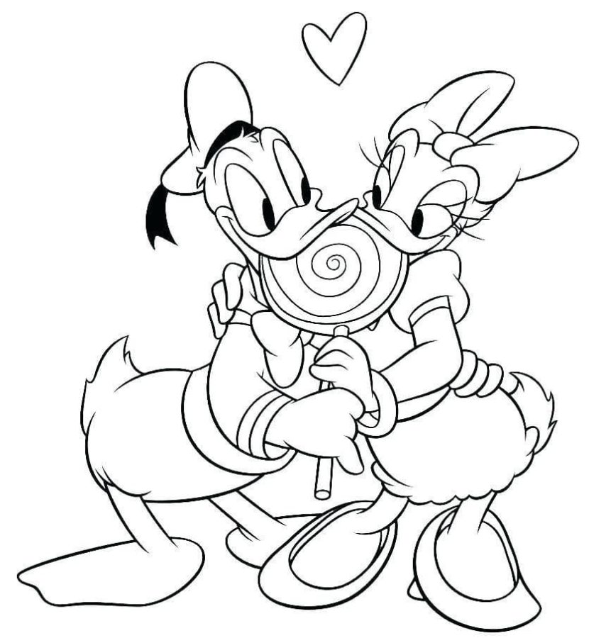 Dibujos de Pato Donald para Colorear
