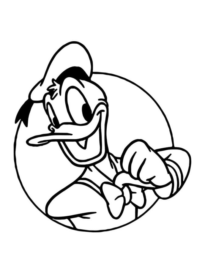 Dibujos de Pato Donald para Colorear