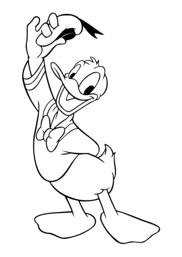 Dibujos de Pato Donald para Colorear