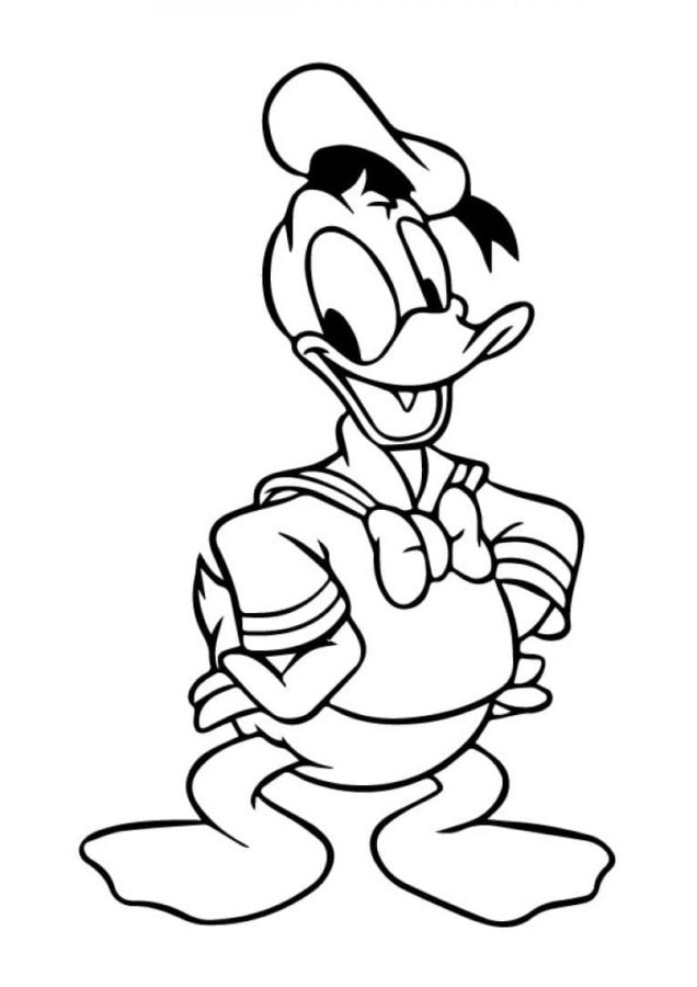 Dibujos de Pato Donald para Colorear