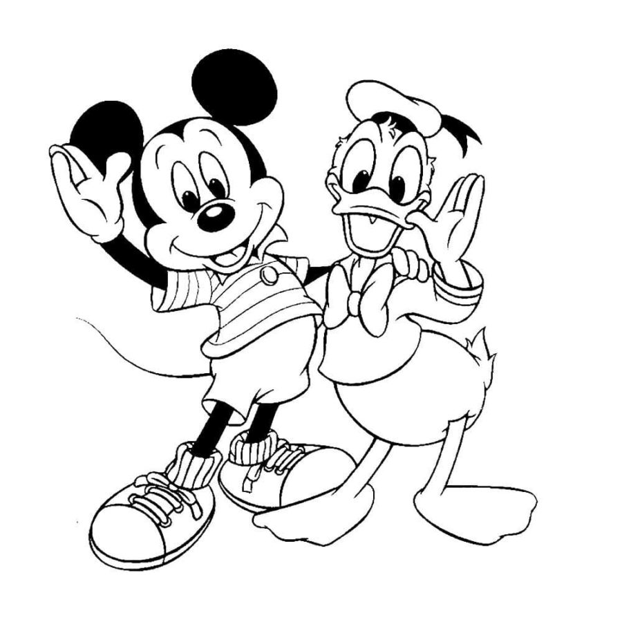 Dibujos de Pato Donald para Colorear