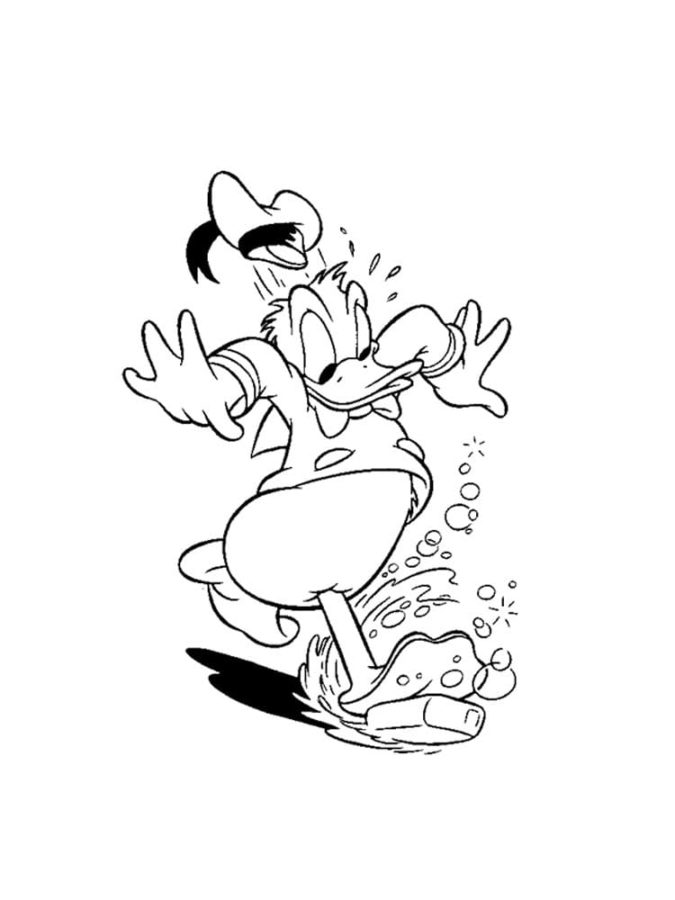 Dibujos de Pato Donald para Colorear