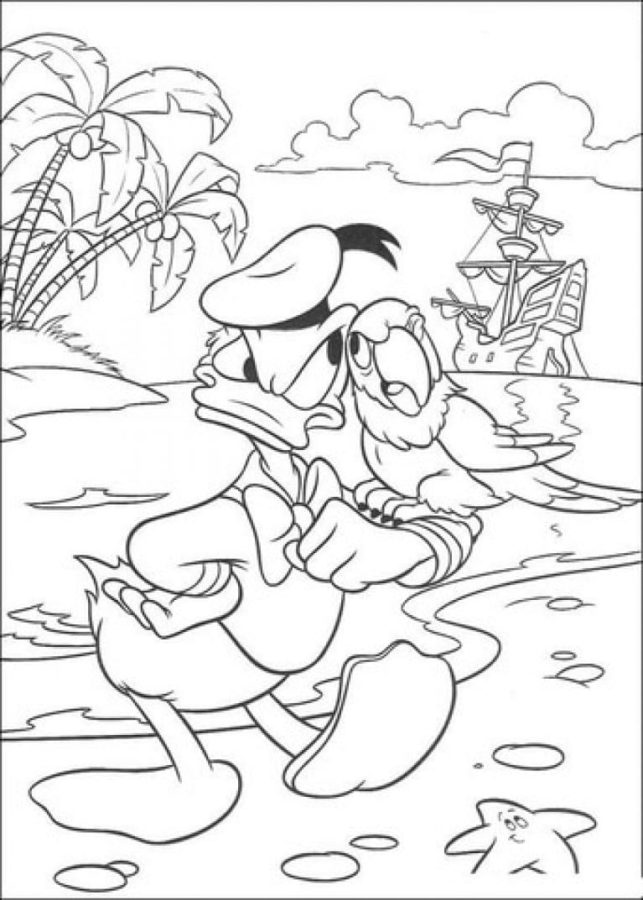 Dibujos de Pato Donald para Colorear