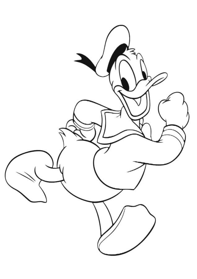 Dibujos de Pato Donald para Colorear